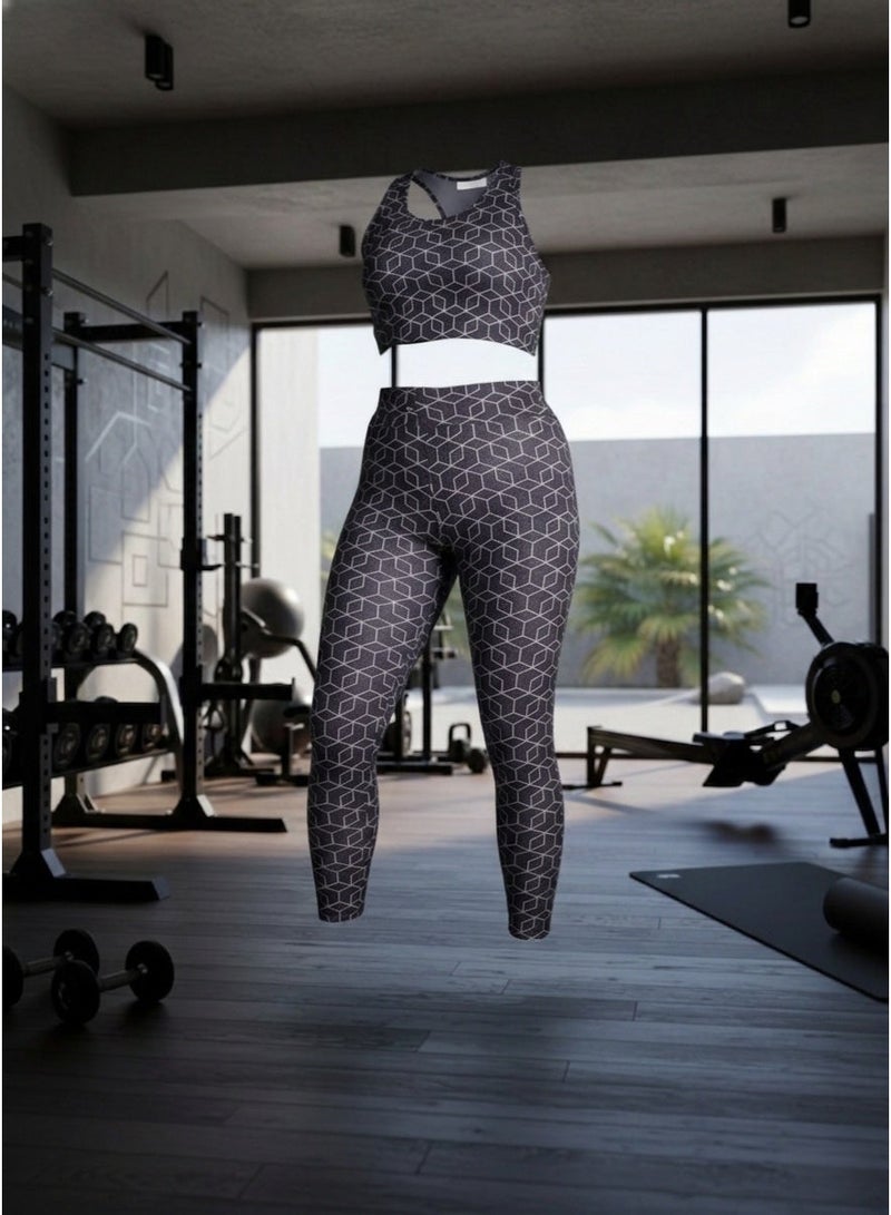 Women's Plus Size 2-Piece Loungewear Set – Soft Cotton Blend Top and Bottom – Breathable, Stretchy & Comfortable – Made in Turkey - Image 2
