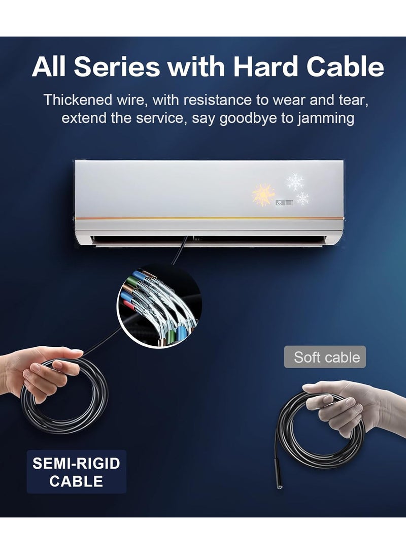 Generic Dual Lens Endoscope, 1920x1440P HD Dual Lens Waterproof Industrial Inspection Camera with 8+1 Adjustable LED Lights, 16.5FT/5M Semi-Rigid Cable, Compatible with Android, iPhone, iPad  - Image 5