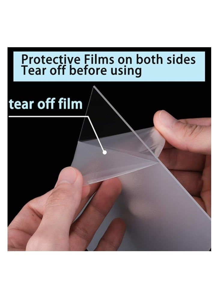 Slasa SLASA 15 Pieces Clear Acrylic Sheets 0.04 inch Thickness 8 x 10 Inches Transparent Square Panel Sheets with Protective Film for Picture Frame, Display Projects, DIY Craft - Image 5