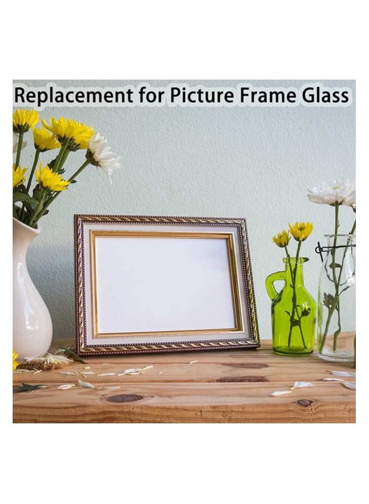 Slasa SLASA 15 Pieces Clear Acrylic Sheets 0.04 inch Thickness 8 x 10 Inches Transparent Square Panel Sheets with Protective Film for Picture Frame, Display Projects, DIY Craft - Image 3