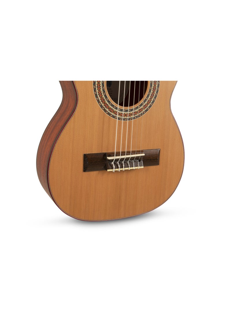 Manuel Rodríguez TRADICIÓN T-44 Classical Guitar 1/4 – Solid Cedar Top, Mahogany Back & Sides – Made in Europe - Image 3