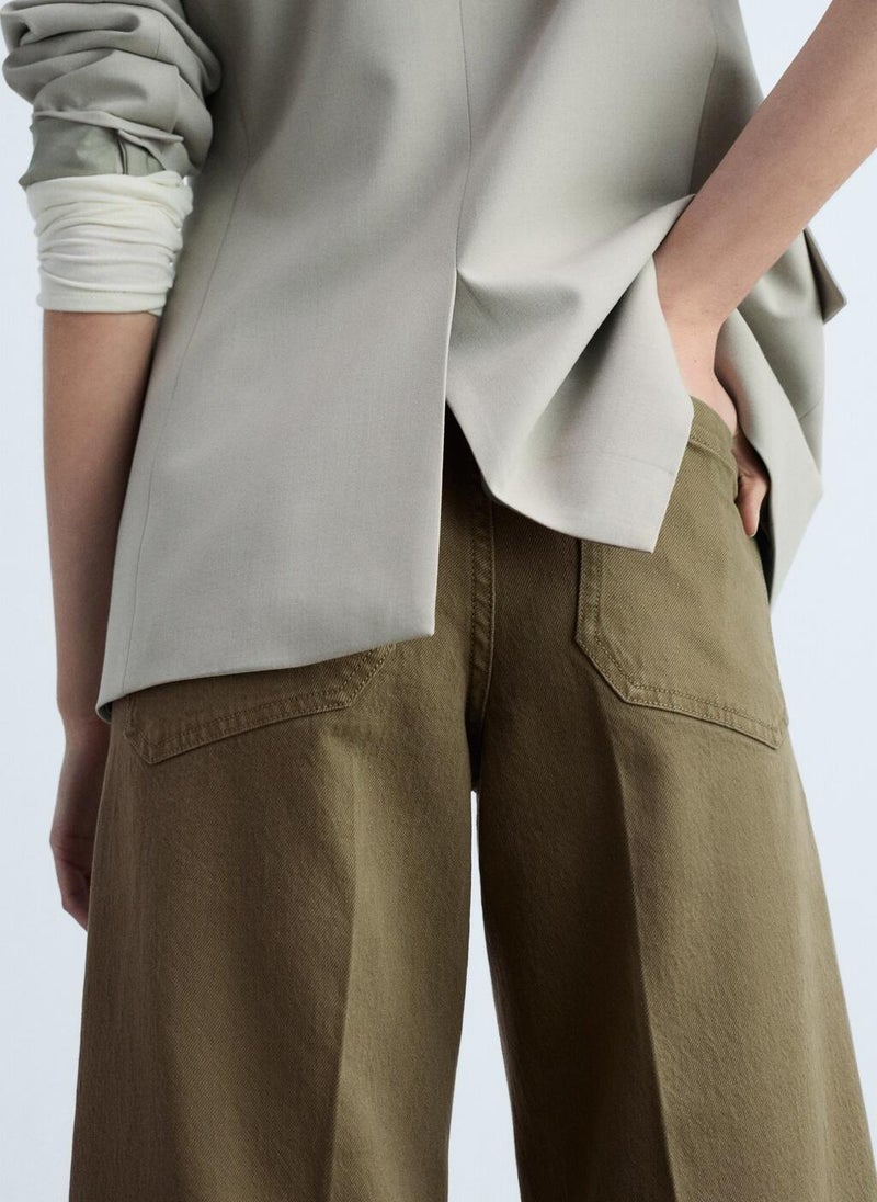 MANGO Casual Wideleg Jeans With Pockets  - Image 3