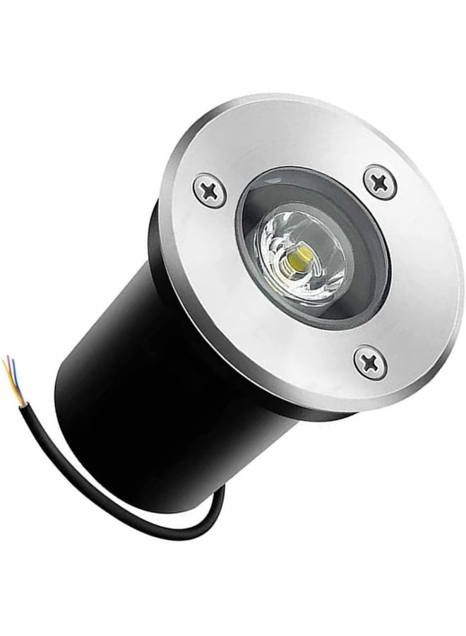 Melfi 1W/3W/7W Led Outdoor Underground Light - Ip65 Waterproof, Recessed Uplighter For Driveway, Garden, And Patio. Ac 220-240V, Walk-Over Design, Perfect For Landscape Lighting. (3W Warm White) - Image 1