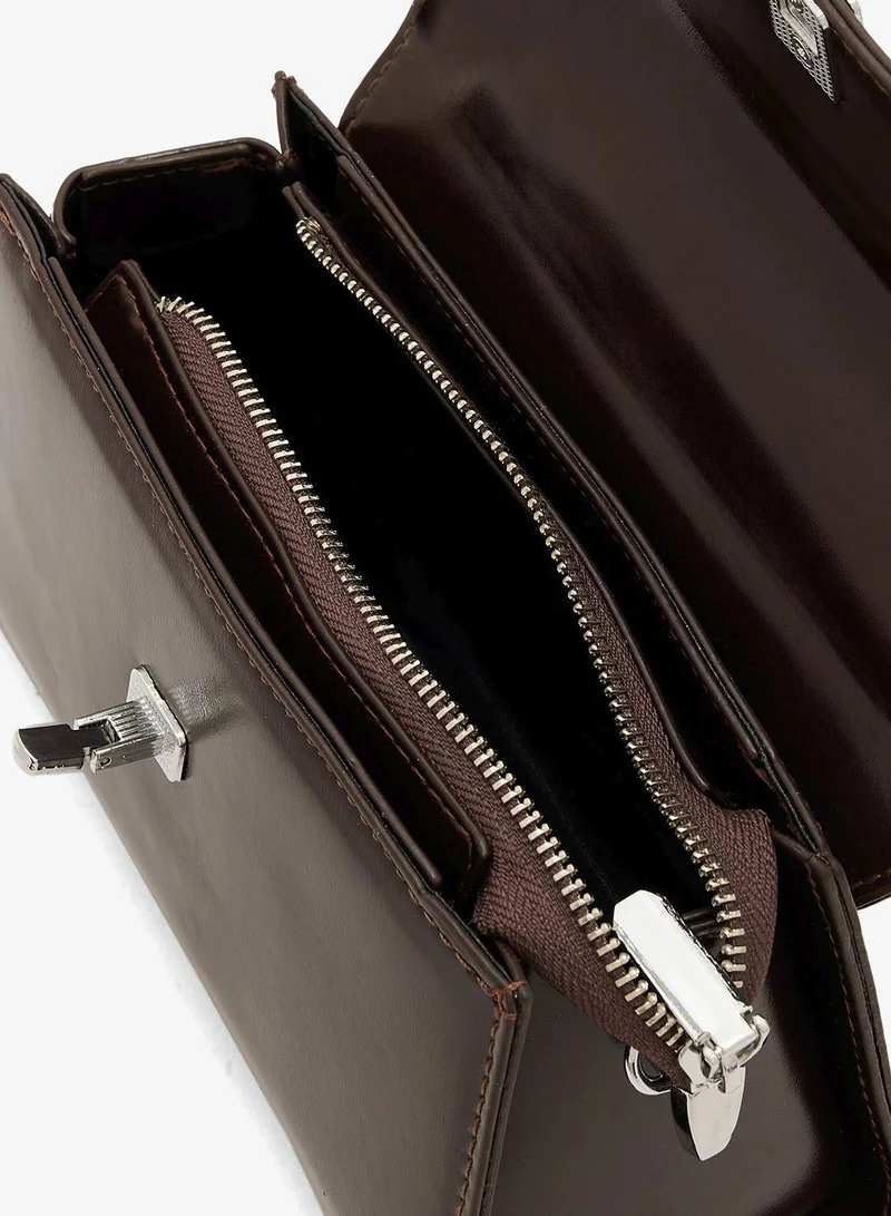 ELLA Burgundy Crossbody With Top Handle for Women | Best Price UAE