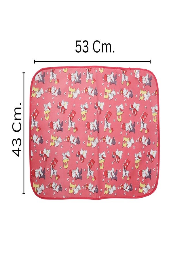 فوي دروب حصيرة تغيير ملابس/حصيرة نوم/واقي سرير مقاوم للماء مع بطانة إسفنجية للأطفال حديثي الولادة من فوي دروب/المقاس: كبير - 21 بوصة، صغير - 17 بوصة (0-12 شهرًا) (عبوة من 3 قطع)... - Image 4