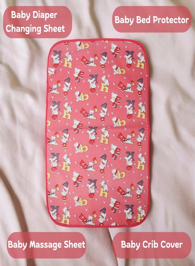 فوي دروب حصيرة تغيير ملابس/حصيرة نوم/واقي سرير مقاوم للماء مع بطانة إسفنجية للأطفال حديثي الولادة من فوي دروب/المقاس: كبير - 21 بوصة، صغير - 17 بوصة (0-12 شهرًا) (عبوة من 3 قطع)... - Image 3