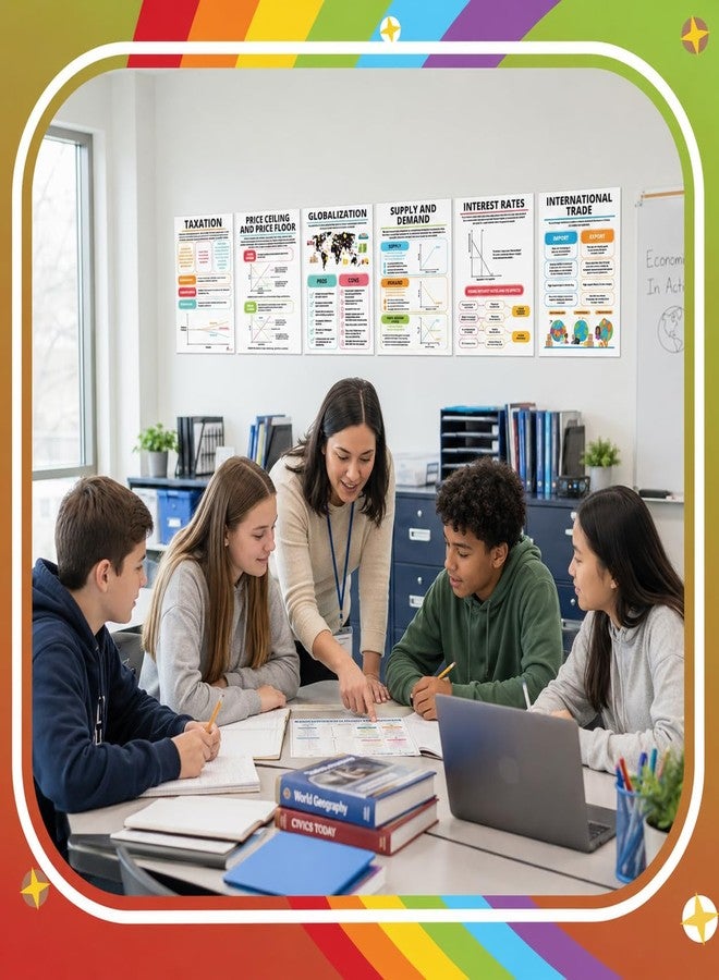 Sproutbrite 12 Educational Economic Classroom Posters & Chart 12"x16" - Image 5