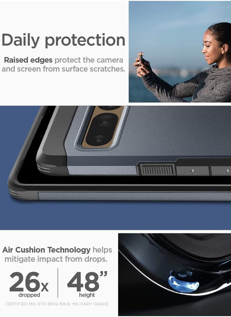 Spigen غطاء حماية Tough Armor لهاتف Google Pixel 7 Pro مع إسفنج شديد التحمل - معدن رمادي  - Image 4