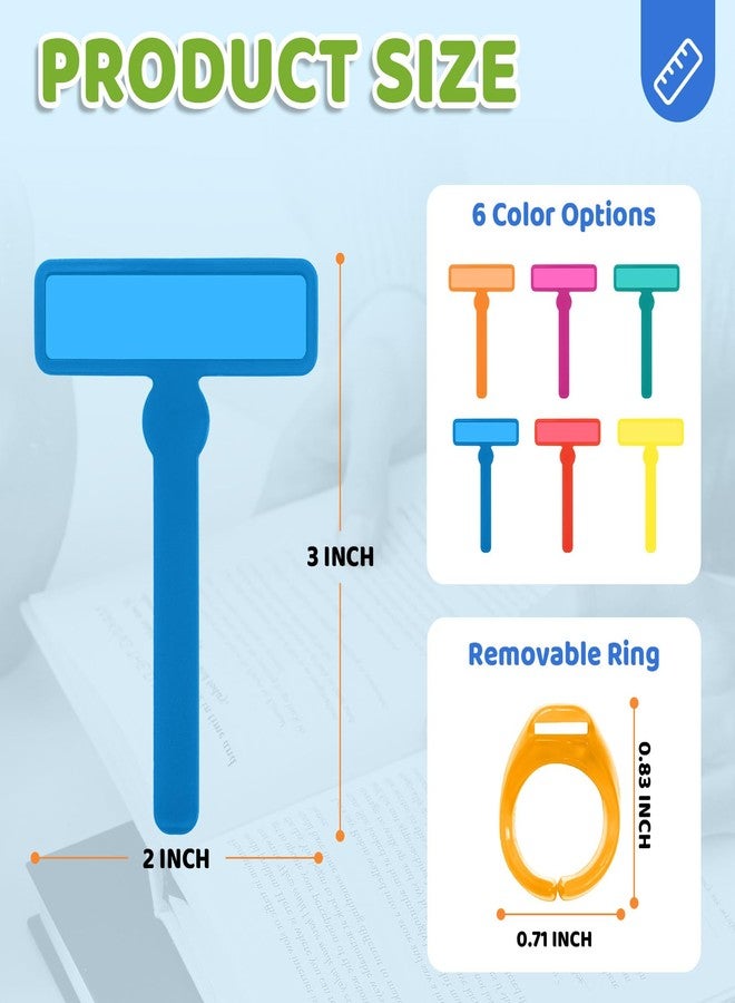 CINDALOG 8Pcs Guided Reading Strips, Finger Guided Reading Tracker Dyslexia Tools ADHD Finger Trackers Reading Tools with Finger Rings - Image 3