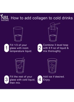 NBL Natural Marine Collagen Powder, Unflavoured, 12g Collagen Per Serving, 221g, 18 Servings  - Image 3