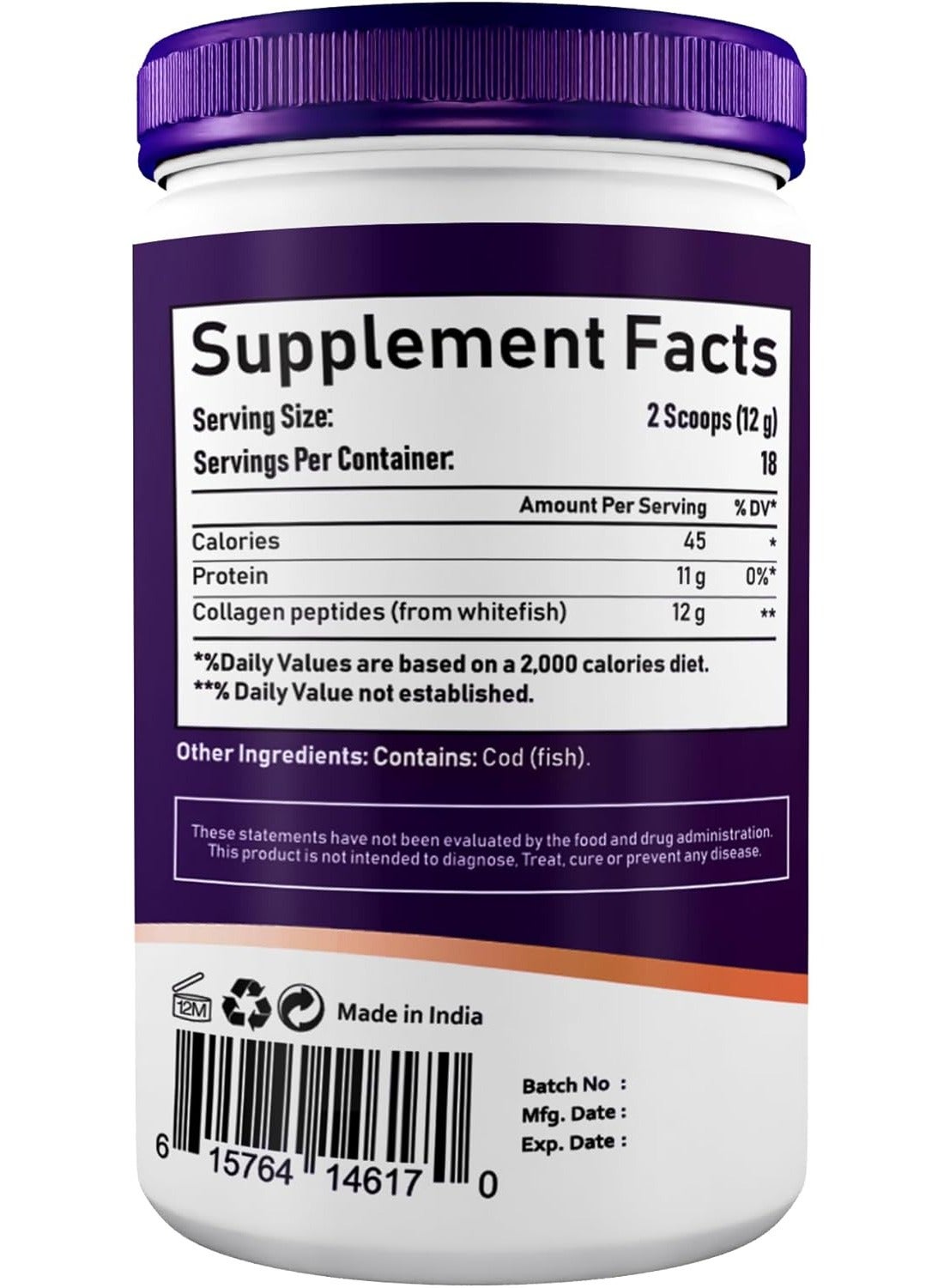 NBL Natural Marine Collagen Powder 221g