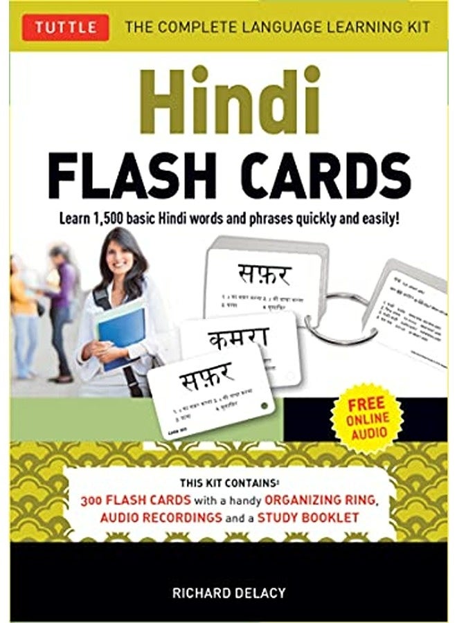 Hindi Flash Cards Kit Learn 1500 Basic Hindi Words And Phrases Quickly And Easily Audio Cd Inclu 