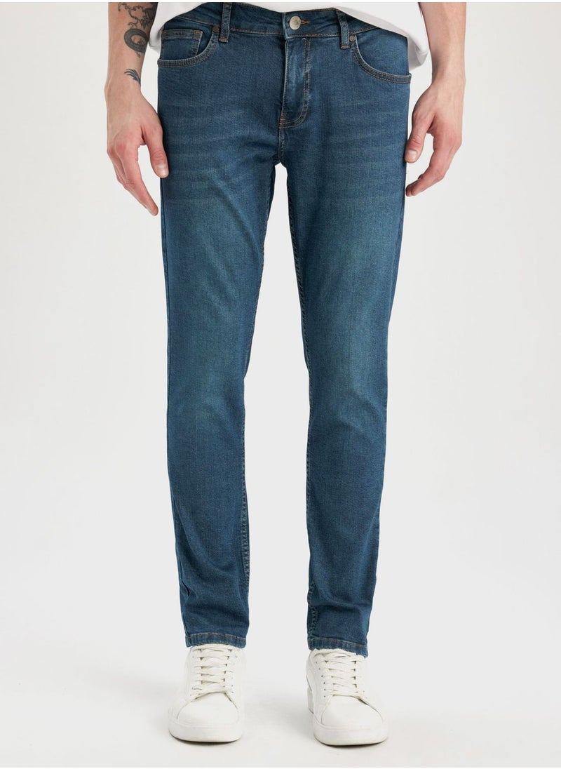 DeFacto Pedro Slim Fit Slim Fit Normal Waist Narrow Leg Jeans  - Image 1
