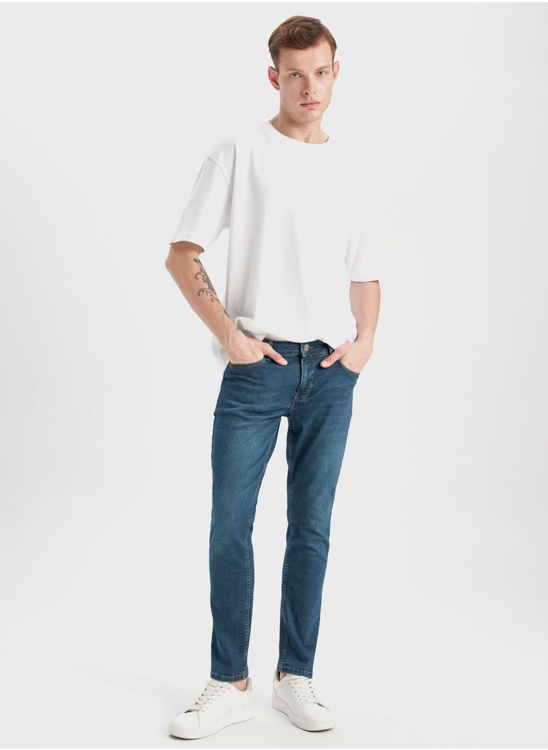DeFacto Pedro Slim Fit Slim Fit Normal Waist Narrow Leg Jeans  - Image 5