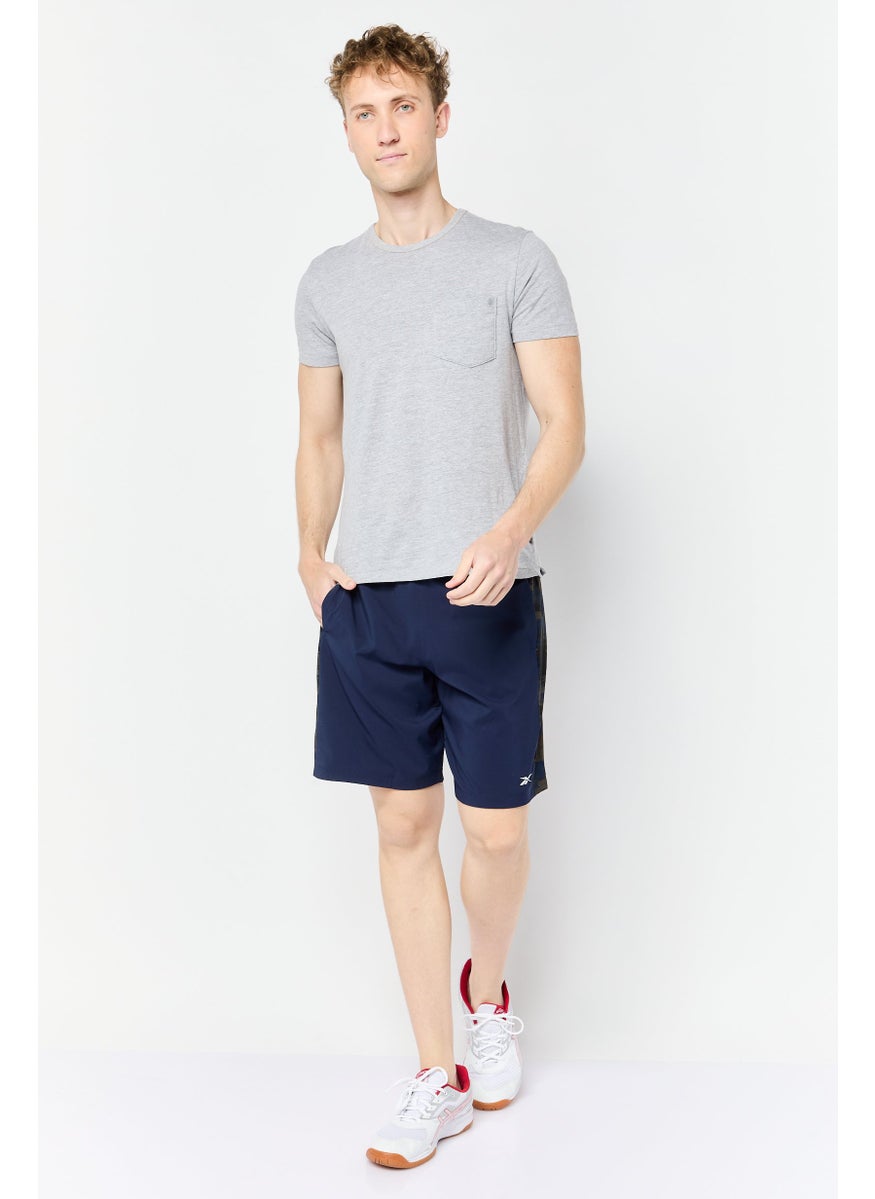 Reebok Men Sportswear Fit Brand Training Shorts, Navy  - Image 2