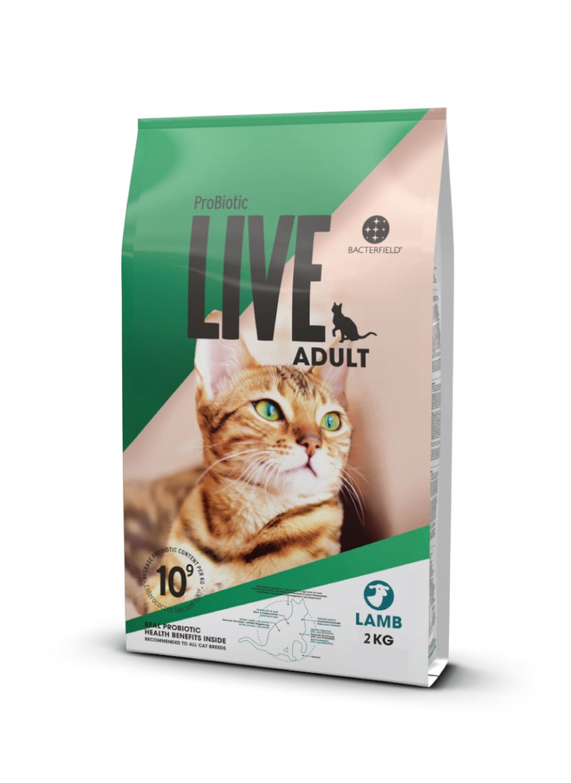 Probiotic Live - Cat adult Dry Food Lamb - Image 1