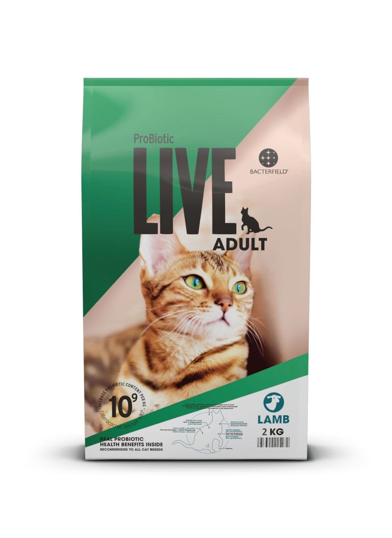 Probiotic Live - Cat adult Dry Food Lamb - Image 1