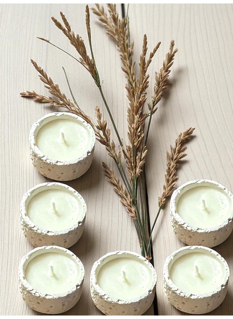 ANUM BY MUNA Set of 8 Small Scented Candles – Vanilla & Powder Fragrance - Image 2