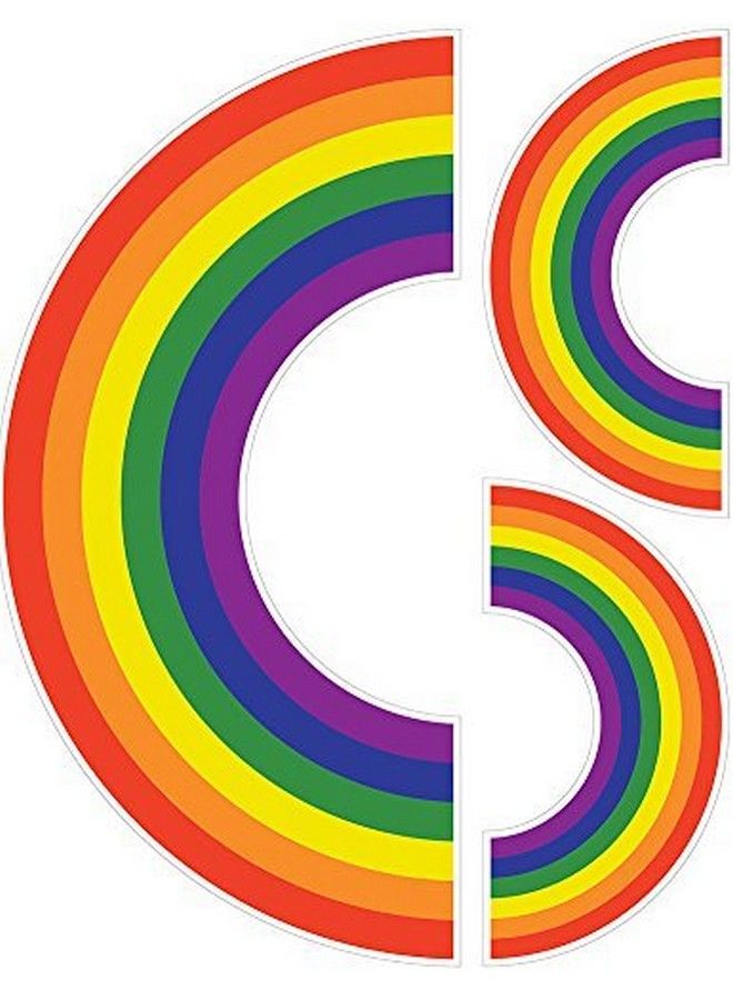 Beistle E Rainbow Window Clings 3 Pcs 12"" X 17"" Multicolor" (52156) - Image 3