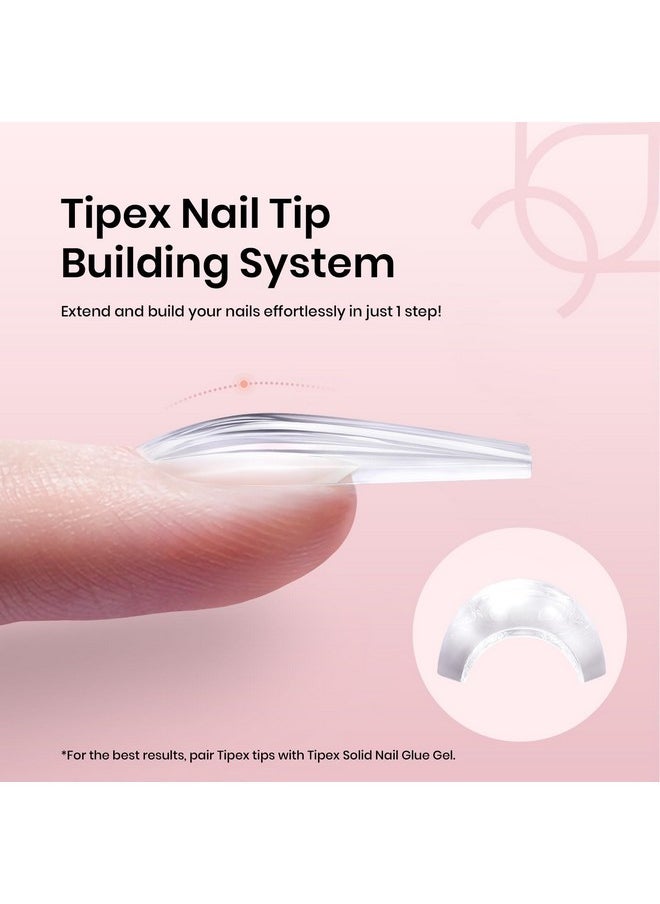 beetles Gel Polish Beetles Tipex Instant Apex Nail Tips,120Pcs Pre-Building Pre-Etched Gel Nail Tips Long Coffin Thicker Acrylic Nails Strong Full Cover False Nail Extension Building Gel Press-On Nails For Flat Nails  - Image 2