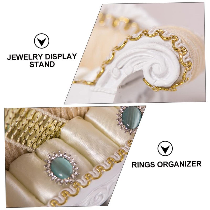 Elegant Resin Sofa Shaped Jewelry Organizer Holder for Earrings Rings Home Decor - Image 5