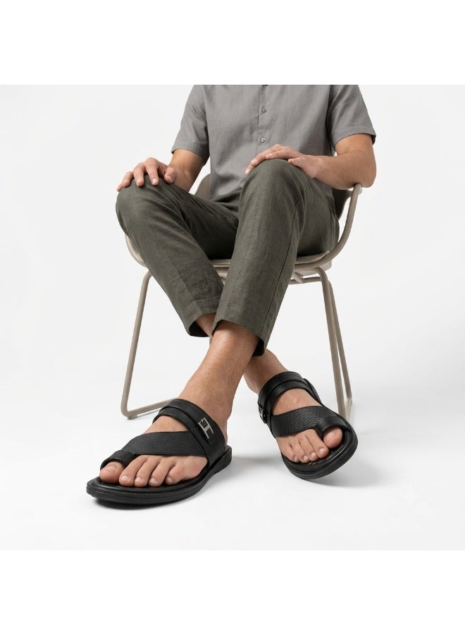 Men's Casual Comfort Slides – Stylish Cross Strap Slippers with Cushioned Footbed for Everyday Wear - Image 1