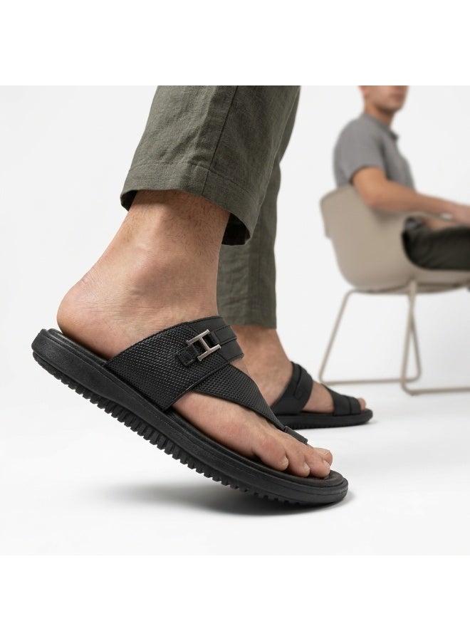 Men's Casual Comfort Slides – Stylish Cross Strap Slippers with Cushioned Footbed for Everyday Wear - Image 2