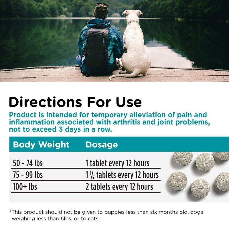 nutri vet Nutri-Vet Aspirin for Dogs, Dog Aspirin, Pet Essentials, Inflammation Care, Joint Support for Seniors, Arthritis Pain Relief, 300mg per Tablet, Over 50 lbs, 75 Count - Image 5