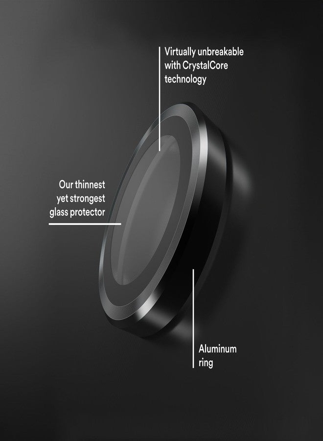 BodyGuardz Apex Compatible with iPhone 16 Pro and iPhone 16 Pro Max Camera Lens Protector, 9H Hardness Tempered Glass, Scratch Resistant, Easy Installation, Case Friendly (Black) - Image 3