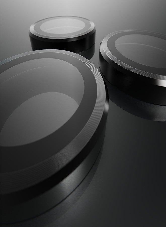 BodyGuardz Apex Compatible with iPhone 16 Pro and iPhone 16 Pro Max Camera Lens Protector, 9H Hardness Tempered Glass, Scratch Resistant, Easy Installation, Case Friendly (Black) - Image 2