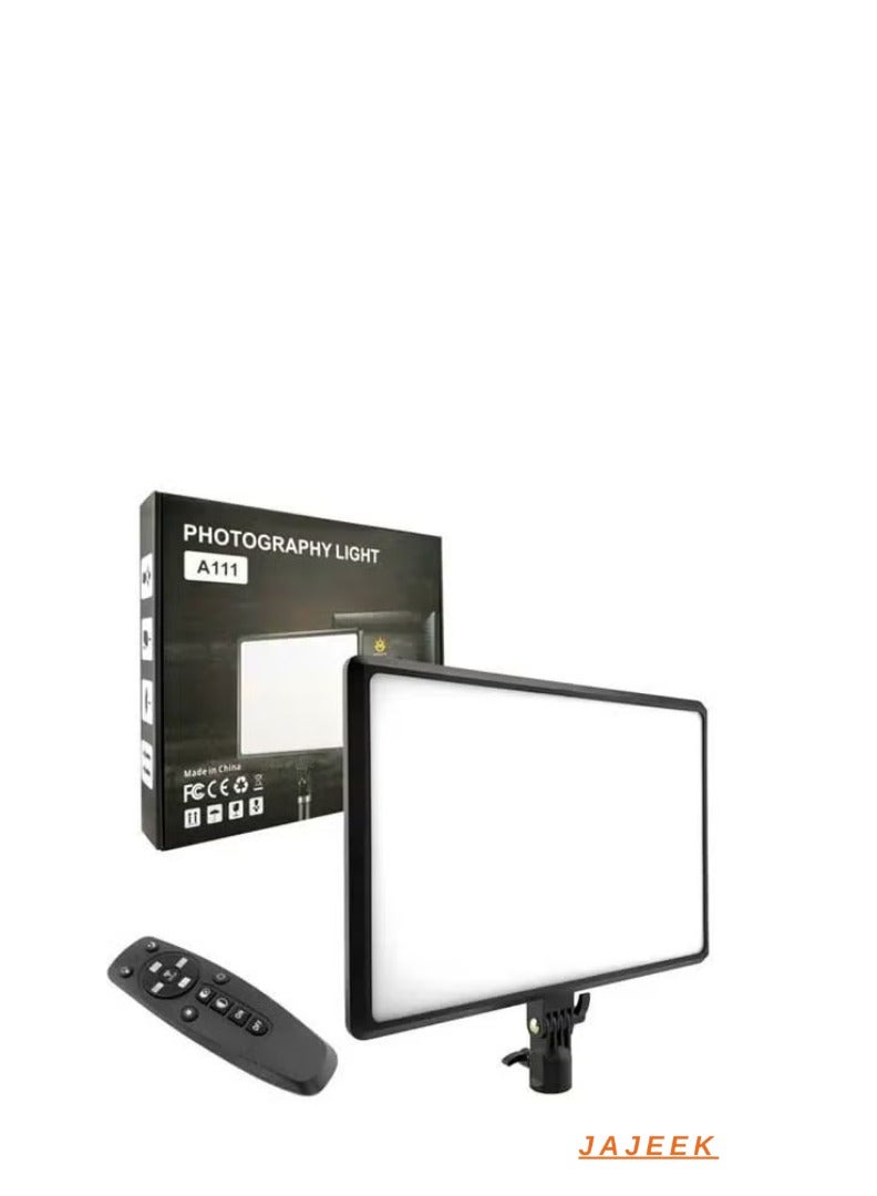 JAJEEK A111 Photography Light with Remote – Adjustable 3200-6000K LED Lighting for Studio & Video Photography, Dimmable with Stand, Remote Control for Precise Lighting Control, Perfect for Portraits, Product Photography, and Content Creation - Image 1