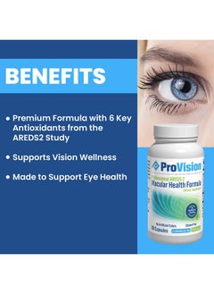 ProVision Areds 2 Eye Vitamins Enhance Vision Supplements Lutein Zeaxanthin Vision Complex 60 Eye Supplement Capsules  - Image 5