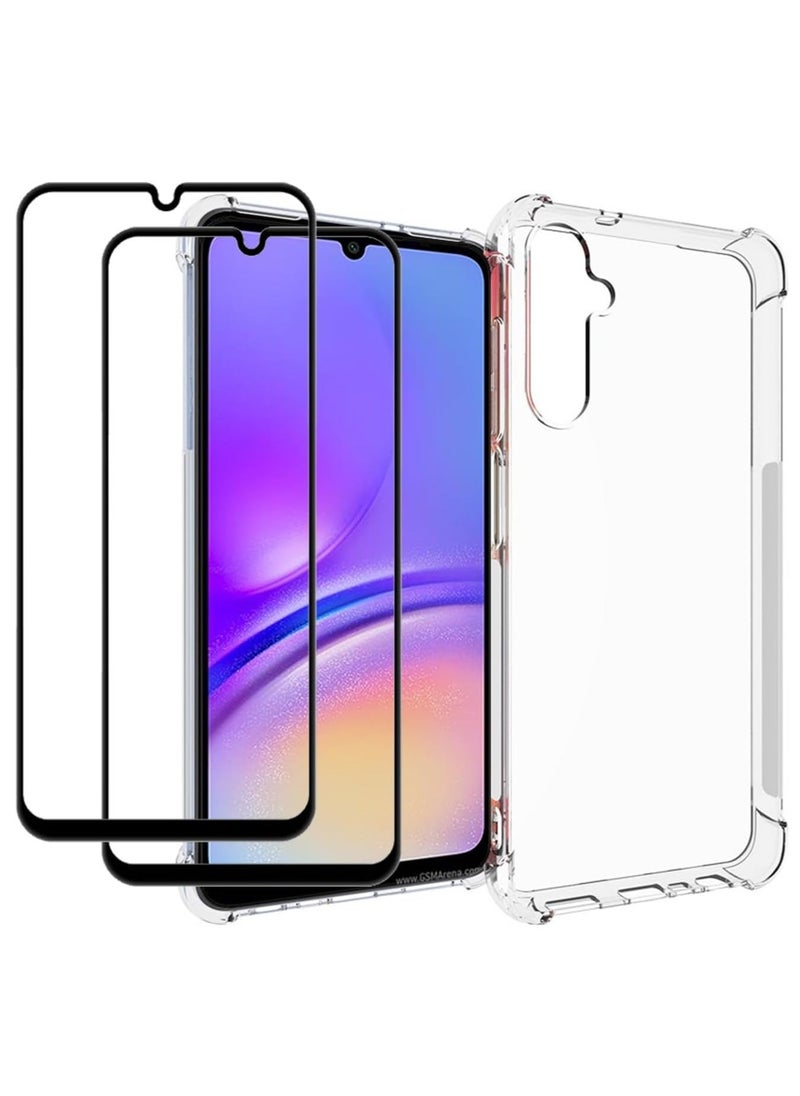 Raxoom [1+2] for Samsung Galaxy A35 5G Case, Clear Case with Screen Protector (2 Pack), Reinforced Corners TPU Shock-Absorption Flexible Cell Phone Cover for Galaxy A35 5G (Samsung Galaxy A35 5G) - Image 1