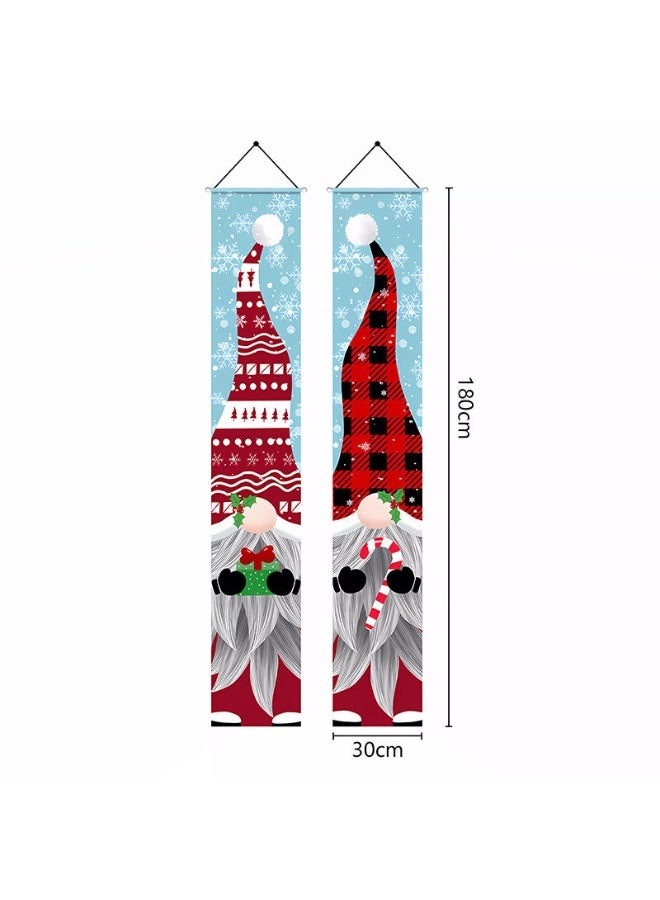 NIBEMINENT Christmas Decorative Door Banner - Perfect Holiday Door Curtain
