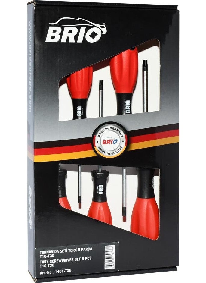Screwdriver Set Torx 5 Pieces T10-T30
