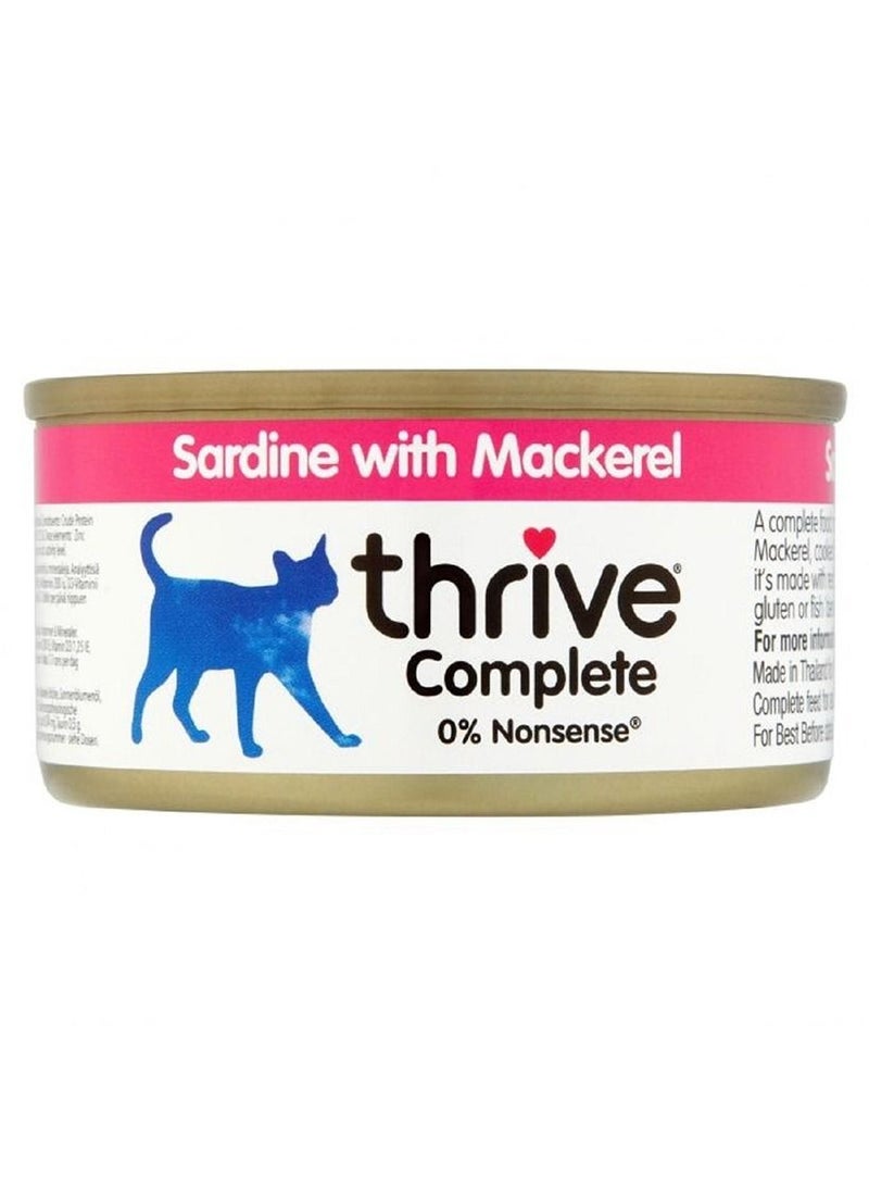 THRIVE Sardine with Mackerel Cat Wet Food 12x75g