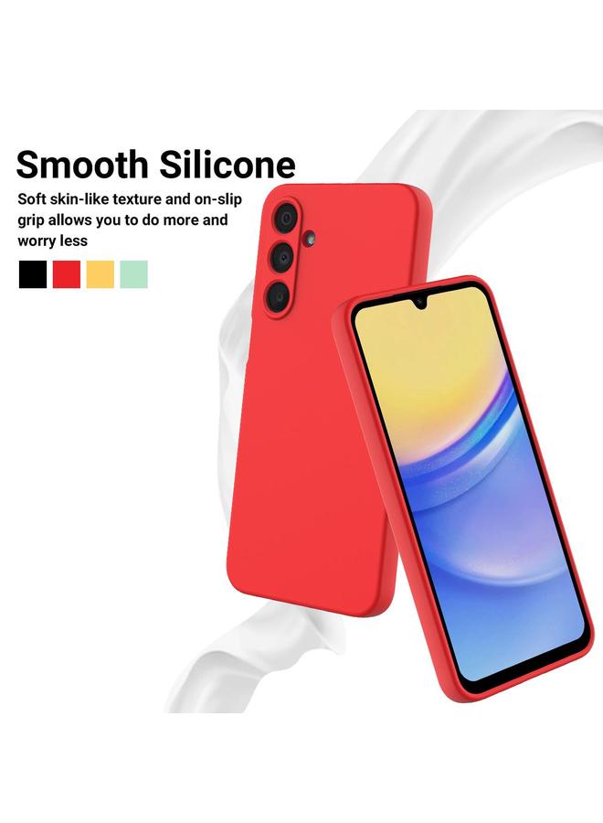 اس-توب جراب لهاتف Samsung Galaxy M16 / F16، جراب هاتف مقاوم للصدمات من السيليكون السائل بلون نقي - Image 3