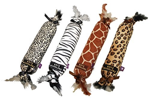 Multipet Katz Kuddlerz Elongated Plush Cat Toy All Breed Sizes - Image 1