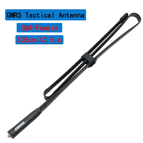 ABBREE GMRS Radio Antenna 42.5-inch SMA Female CS Tactical Antenna for Baofeng UV-5R AR-152 UV-82 BF-888S and GM-15 Pro GMRS GM-5RH TD-H3 Radio Antennas - Image 2