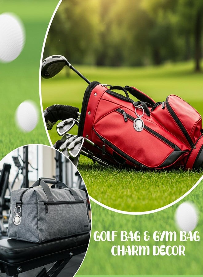 ISKYBOB 2 Pack Creative Rotating Golf Keychain, Metal Pendant Key Ring Keyfob Gift - Image 4