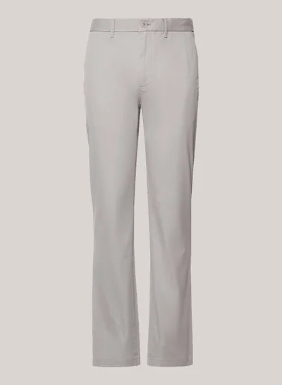 TOMMY HILFIGER Men's 1985 Collection Denton Straight Pima Chinos -  Stretch Pima cotton, Grey