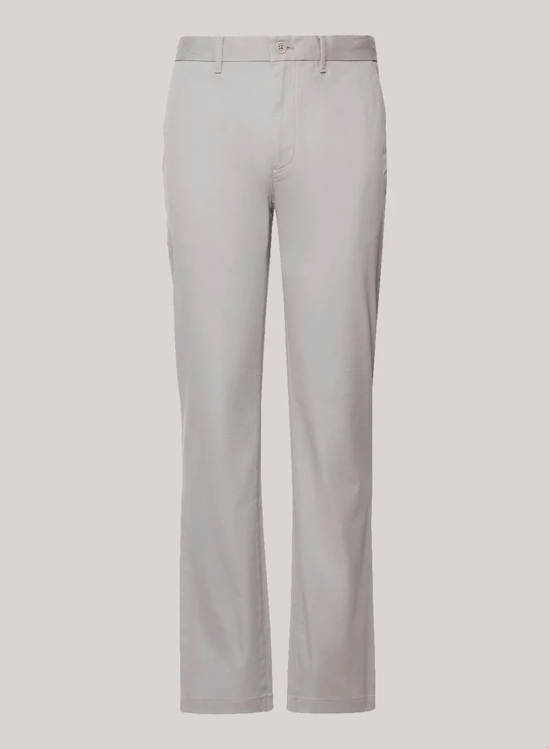 TOMMY HILFIGER Men's 1985 Collection Denton Straight Pima Chinos -  Stretch Pima cotton, Grey
