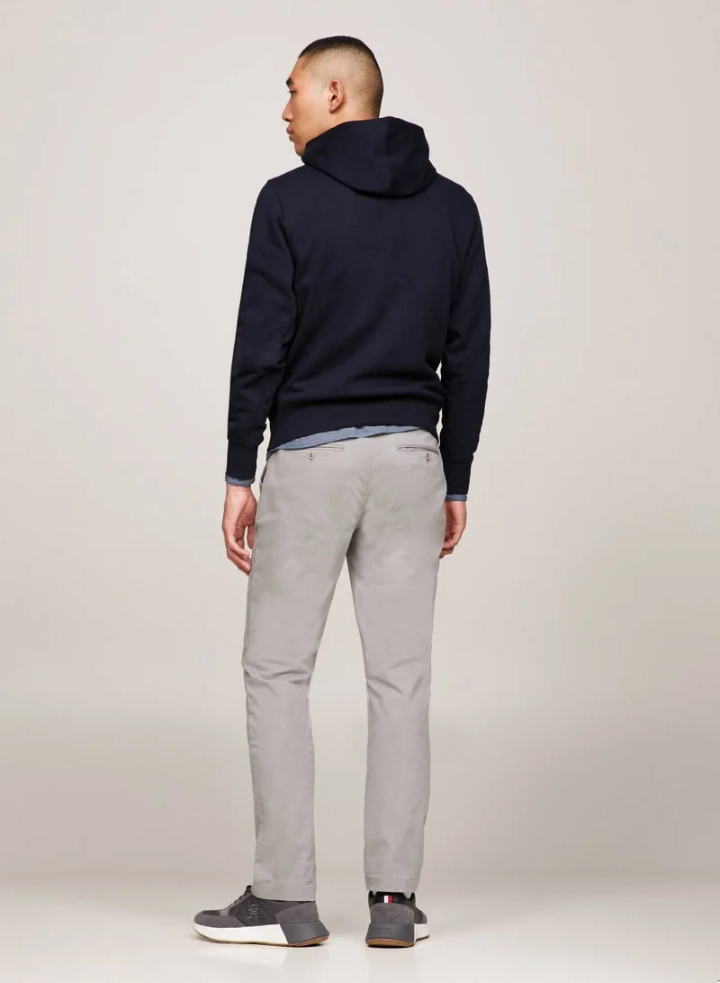 TOMMY HILFIGER Men's 1985 Collection Denton Straight Pima Chinos -  Stretch Pima cotton, Grey