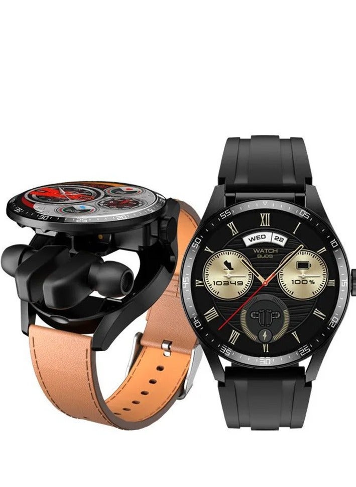 GT HainoTeko Germany Haino Teko RW37 Watch Buds With Large Screen Round Shape AMOLED Display Smart Watch and Bluetooth Earbuds - Image 1