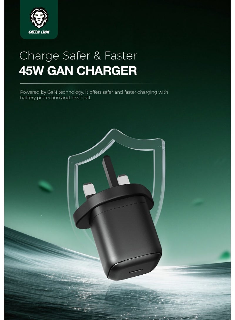 GREEN LION 4 in 1 Combo For iPhone 17 Pro Max Premium Combo Includes 45W GaN charger UK PLUG, Clear Case, HD camera lens, Screen Protector / Charge Safer & Faster / 9H Clear Glass / Crystal Clarity / Anti-Shock Case - Clear - Image 4