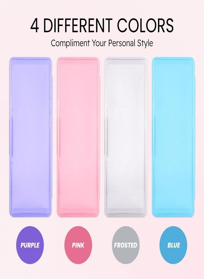 بيوتيكوم علبة تخزين شخصية من بيوتيكوم للعناية بالأظافر والباديكير الاحترافية (حجم كبير) (4 قطع، وردي) - Image 4