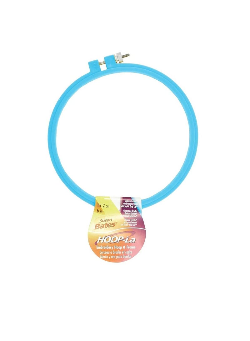 سوزان بيتس هوب لا حلقة تطريز 6 بوصة أزرق فاتح - Image 2