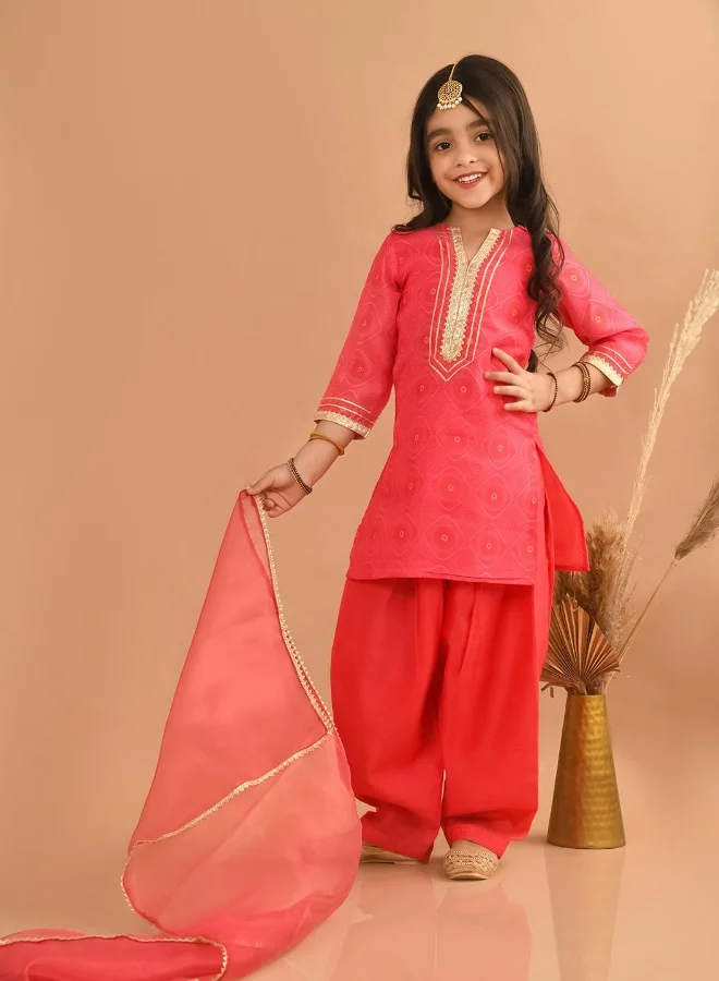 LILPICKS Printed Dhoti Kurta Set