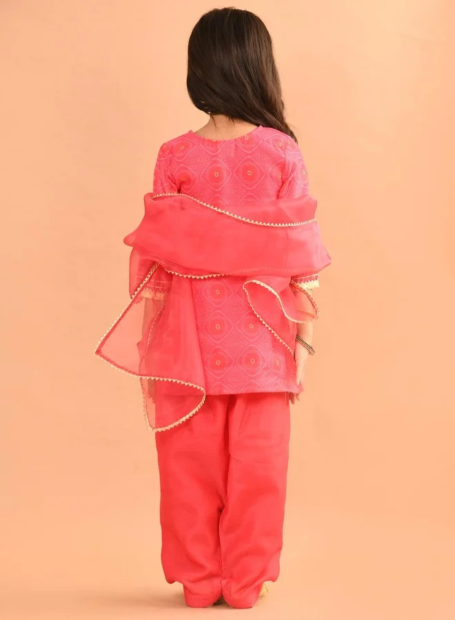 LILPICKS Printed Dhoti Kurta Set