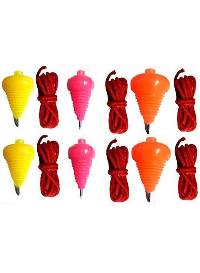 أميت ماركتنغ لعبة لاتو بلاستيك دوارة من اميت ماركتنج I مع خيط I بهاورا I لاتو I بامبارام I لعبة هندية تقليدية I ألعاب خارجية I ألعاب ترفيهية وعلاجية I ألعاب للأطفال والكبار I عبوة من 6 قطع ? متعدد الألوان - Image 1